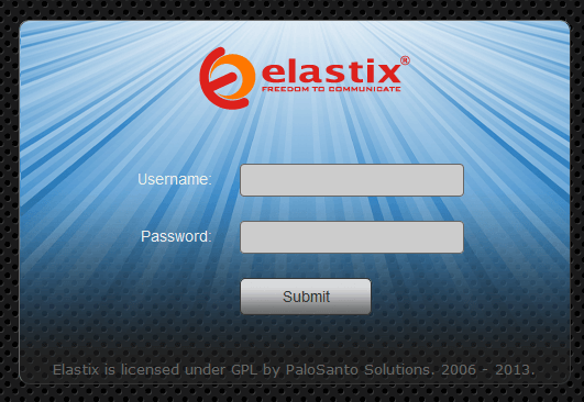 login elastix