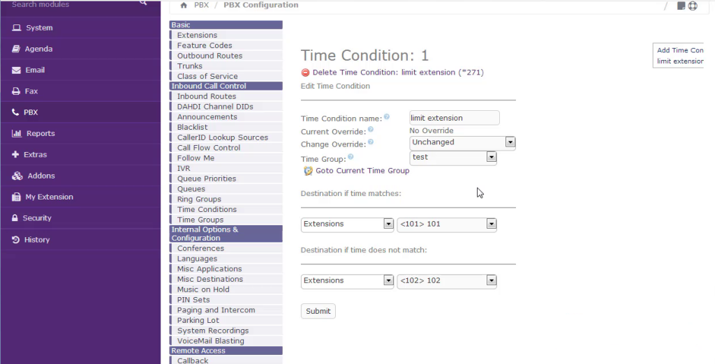ساخت Time Condition